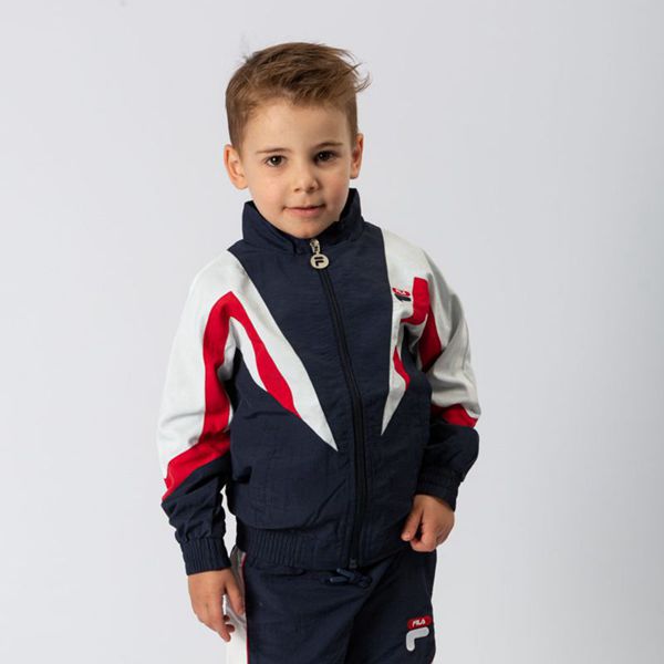 Fila Maurice Light Weight Boy's Jackets - Navy/White/Red,NZ 739-52143